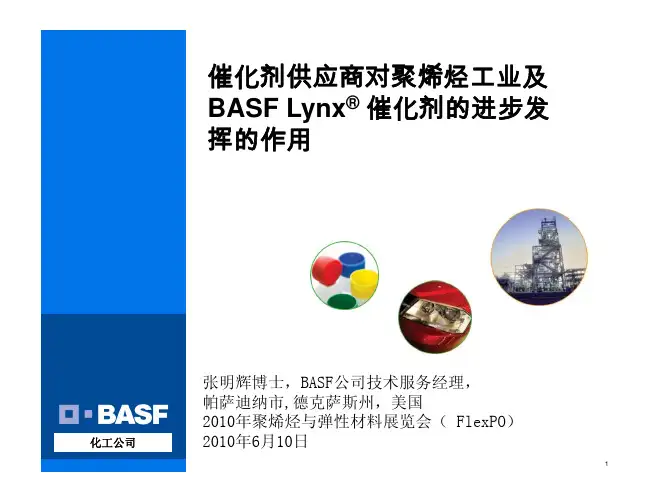 BASF Lynx催化剂介绍-来自BASF Dr.张明辉