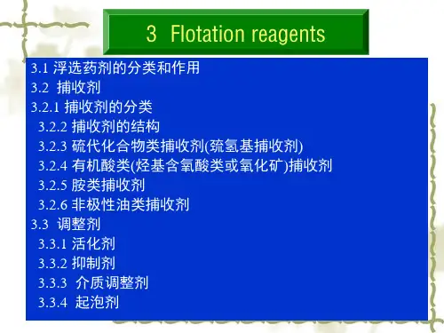 浮选第三讲(捕收剂)