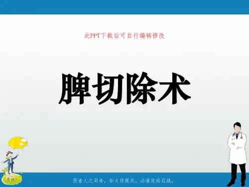 脾切除术PPT课件