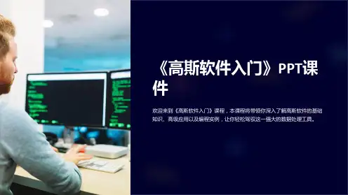 《高斯软件入门》课件