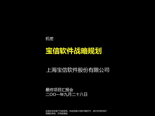 宝信软件战略规划最终报告