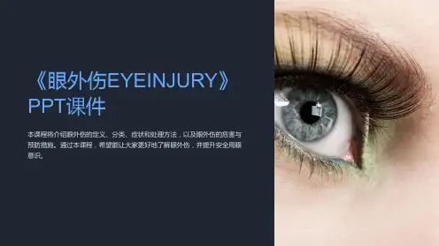 《眼外伤EYEINJURY》课件