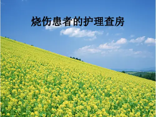烧伤患者的护理查房