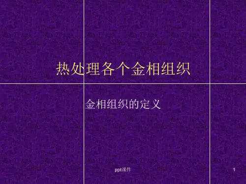 热处理各个金相组  ppt课件