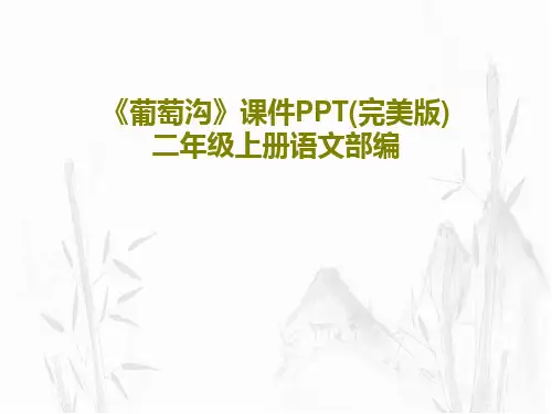 《葡萄沟》课件PPT(完美版)二年级上册语文部编53页PPT