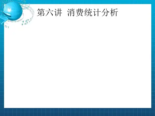 《消费统计分析》PPT课件