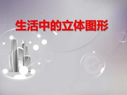 《生活中的立体图形》丰富的图形世界精品ppt课件