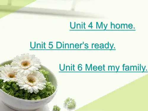 新版pep四年级英语上册总复习Unit46