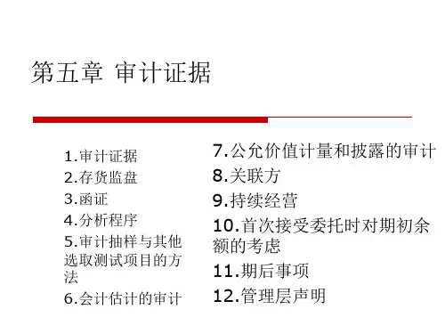 CH5审计证据.ppt