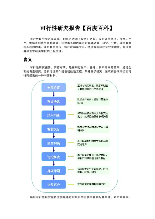 可行性研究报告[百度百科]