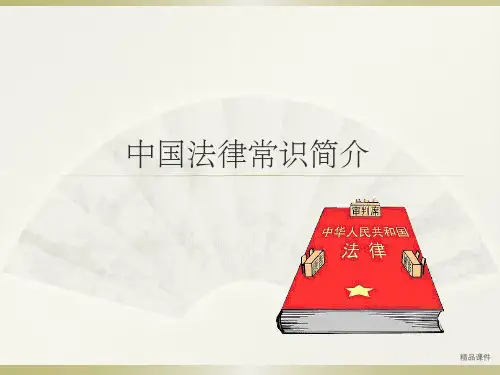 中国法律常识简介(一)