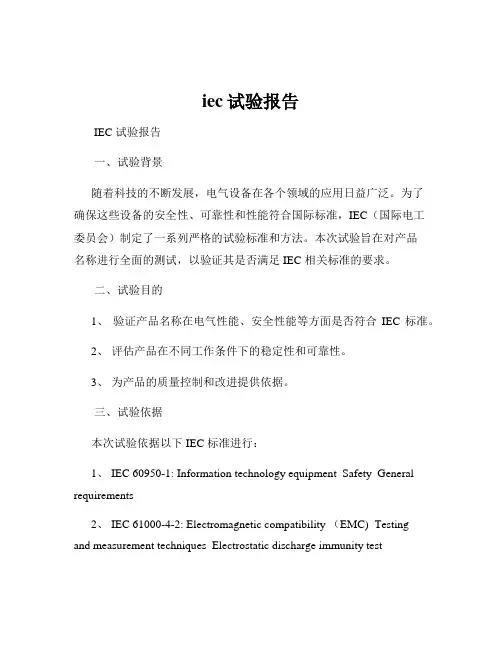 iec试验报告