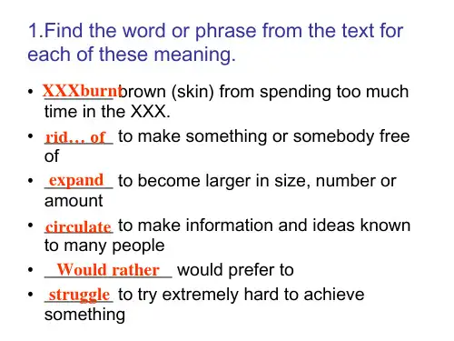 人教版高中英语必修4Unit2WorkingthelandUsingLanguage课件