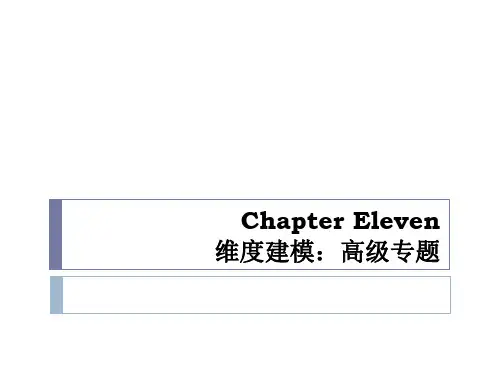 数据仓库 Chapter 11 维度建模：高级专题