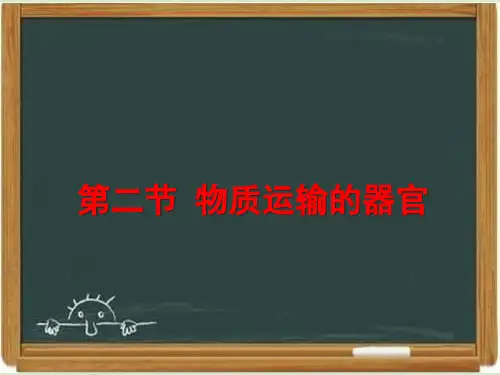 济南版七年级生物下册《物质运输的器官》课件 新版-新版