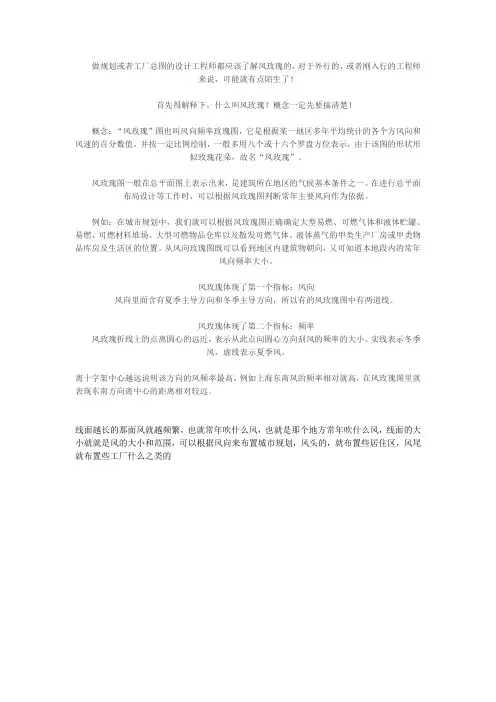 总图 风玫瑰图