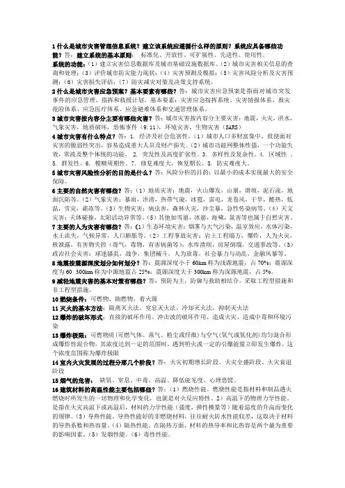 城市防灾学