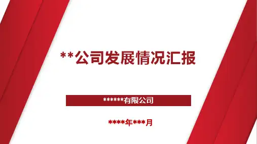 企业工作汇报PPT模板