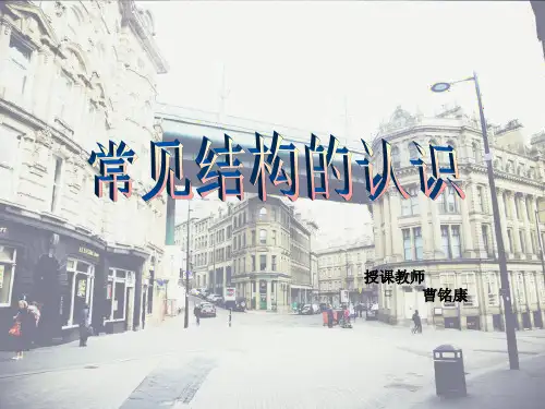 高中通用技术必修二1.1《常见结构的认识》(共28张PPT)