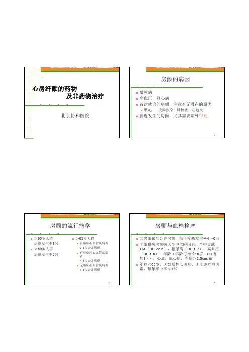 房颤的治疗：药物与非药物方法