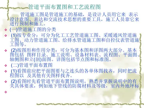 管道平面布置图和工艺流程图