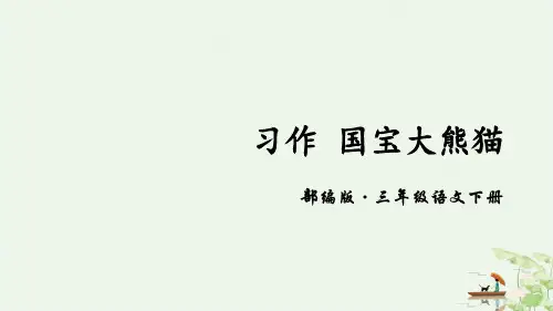 《国宝大熊猫》PPT课件优秀课件