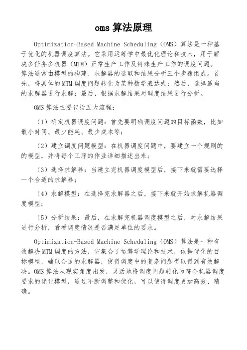 oms算法原理