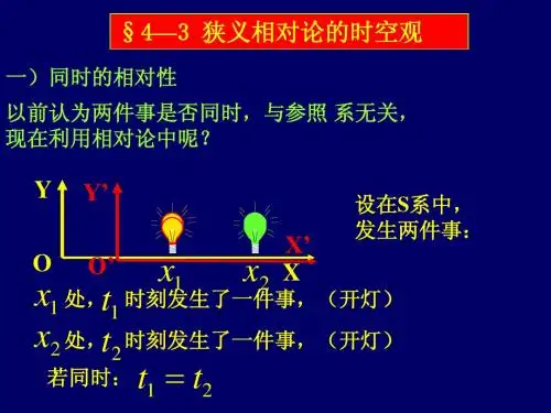 4--3、相对论时空观