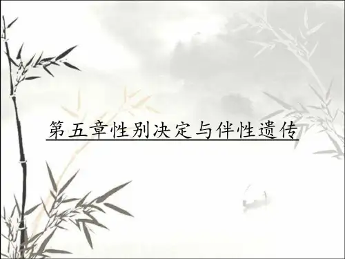 第五章性别决定与伴性遗传