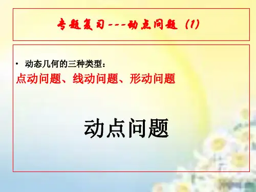 动点问题专题复习PPT课件