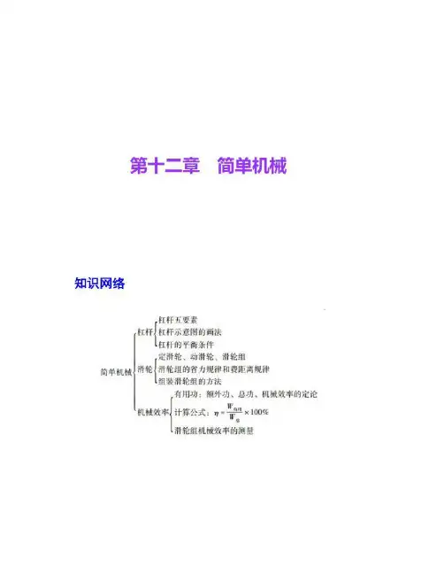 【图文】【广东中考必备】人教版2017年中考物理总复习课件_第十二章 简单机械 (共17张ppt) (1)