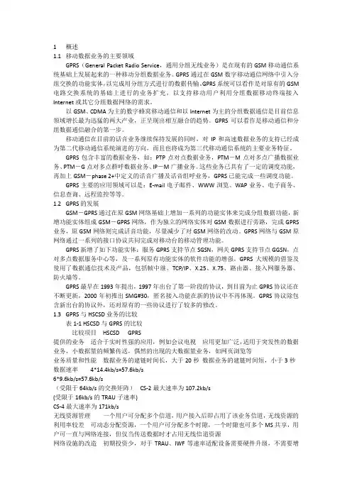 GPRS基础知识