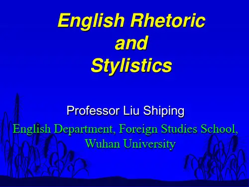 Rhetoric and Stylistics (1)