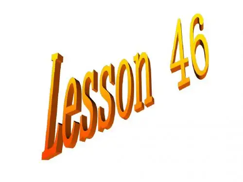 Lesson46课件