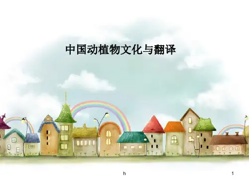 动物文化与英语翻译