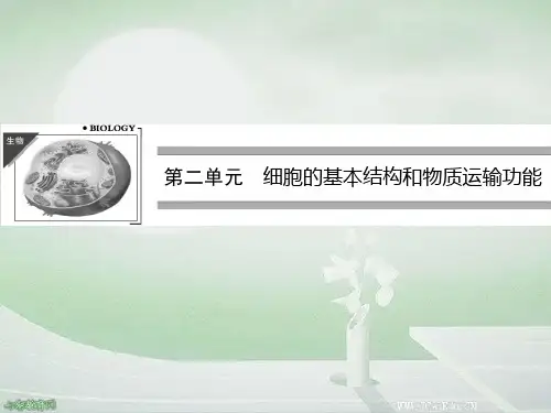 2020高考生物一轮复习课件细胞的基本结构和物质运输功能