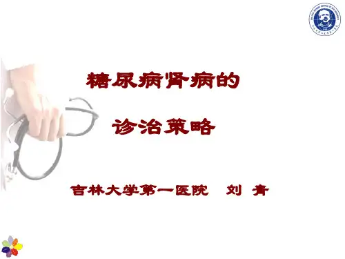 糖尿病肾病的诊治策略..