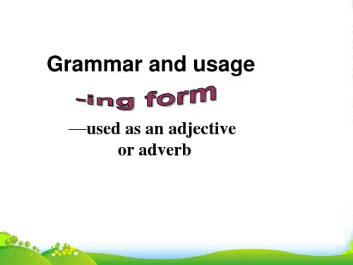 高中英语 unit2 global drinksgrammar课件 上海新世纪S2A