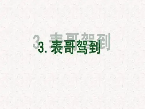《表哥驾到》