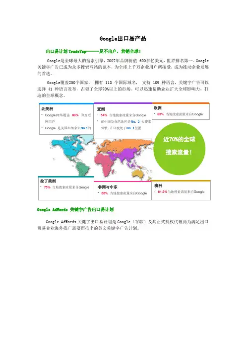 Google推广产品介绍(参考Word)