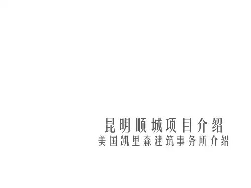 昆明顺城项目介绍