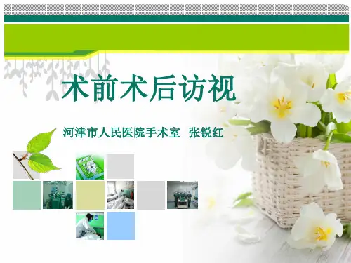 术前术后访视 ppt课件