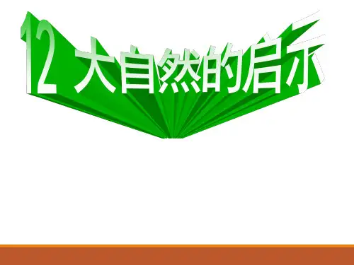 四年级下册语文课件12大自然的启示 人教新课标(共26张PPT)