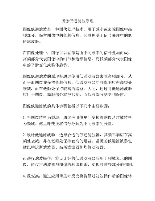 图像低通滤波原理