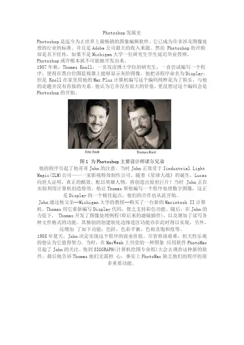 Photoshop发展史