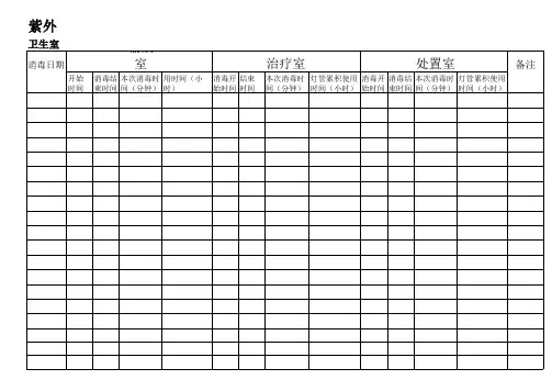 紫外线灯消毒记录登记表(正面).xls