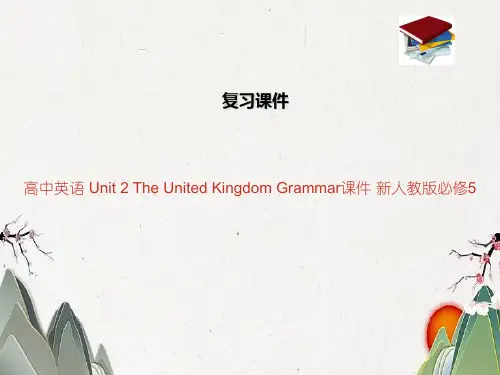 高中英语 Unit 2 The United Kingdom Grammar课件 新人教版