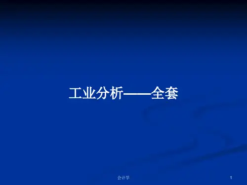 工业分析——全套PPT教案学习