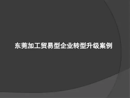 7.30加工贸易转型企业案例