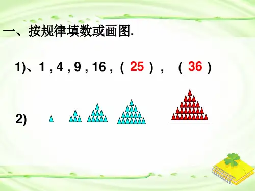 五年级数学点阵中的规律